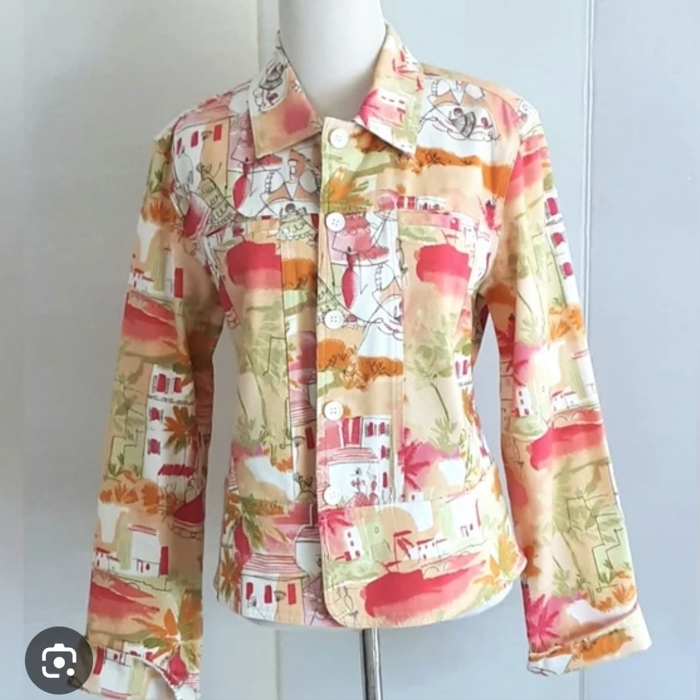 Lemon Grass studio prima Wearable Art jacket sz small NWOT